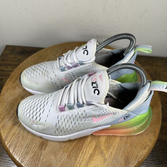 Nike Air Max 270 Shoes Womens Size 6.5 DD4459-100 Rainbow Gradient Heel Sneakers - Picture 3 of 8